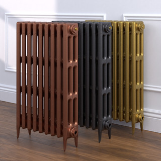 Shelbourne 3 Column Victorian Cast Iron Radiator H745mm x W218mm