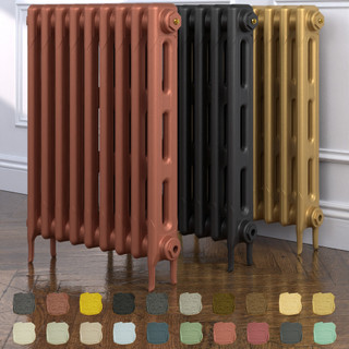 Rook 2 Column Victorian Cast Iron Radiator H760mm x W220mm