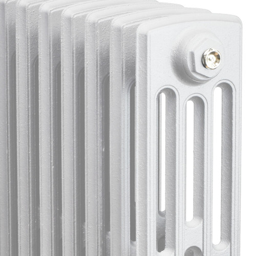 CI-RG475-4-CU00 - Royal Georgian 4 Column Cast Iron Radiator H475mm x W386mm