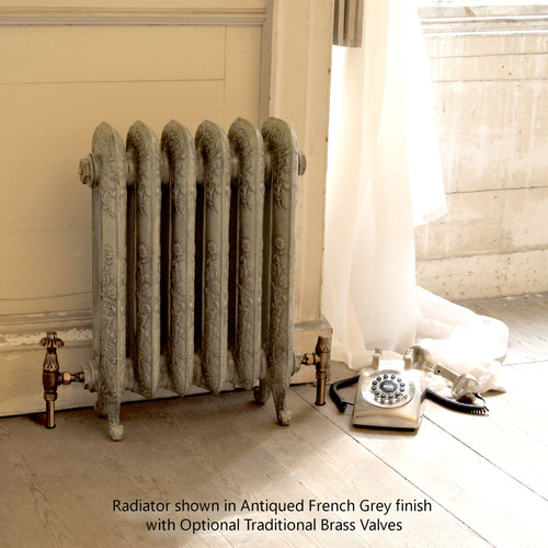 CA-DA595-LS00 - Carron Daisy 2 Column Cast Iron Radiator H595mm x W628mm