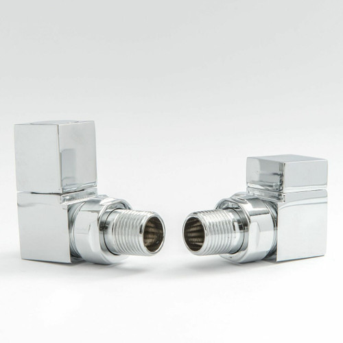 Boxer Modern Manual Corner Chrome Radiator Valves