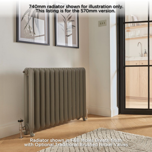 PA-BART-570-LS00 - Paladin Bartholomew 2 Column Cast Iron Radiator H570mm x W678mm