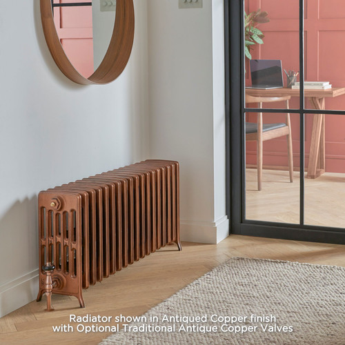 PA-GEO6-485-LS00 - Paladin Neo Georgian 6 Column Cast Iron Radiator H505mm x W208mm