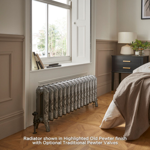 PA-PIC-460-LS00 - Paladin Piccadilly 2 Column Cast Iron Radiator H460mm x W1035mm