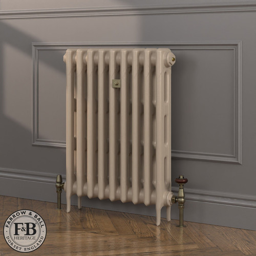 CI-RK760-NEU-FB-LS04 - Rook Neutral 2 Column Victorian Cast Iron Radiator H760mm x W1891mm