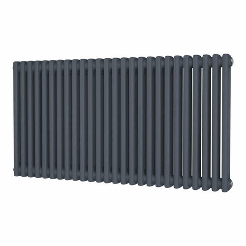 DR-A-COL-2-601164-ALT00 - Cheltenham Anthracite 2 Column Horizontal Radiator H600mm x W1164mm