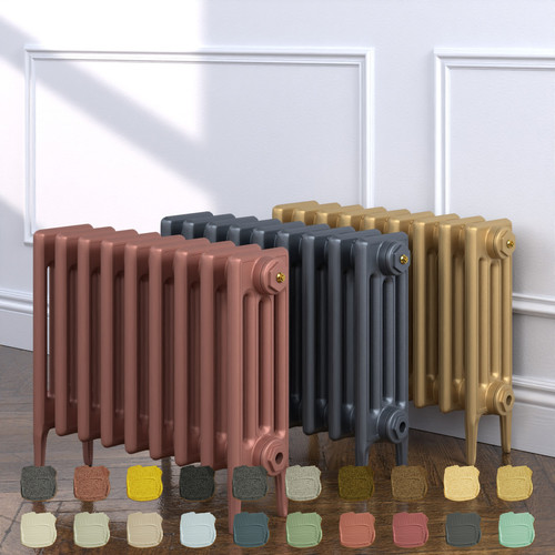 CI-RC460-09-TH - Richmond 4 Column Victorian Cast Iron Radiator H460mm x W1860mm