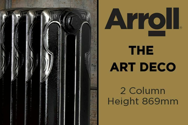 Arroll Art Deco 2 Column Cast Iron Radiators