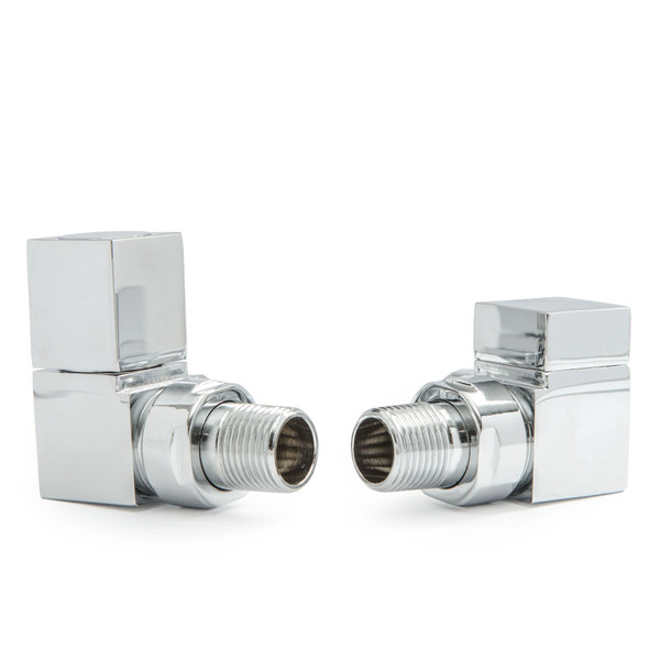 M-MAN-015-CR-C - Boxer Modern Manual Corner Chrome Radiator Valves