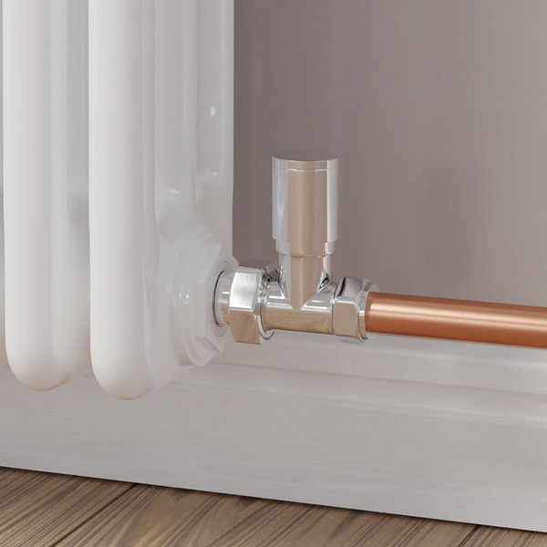 M-MAN-010-ST-C-CU00 - Aaron Modern Manual Straight Chrome Radiator Valves