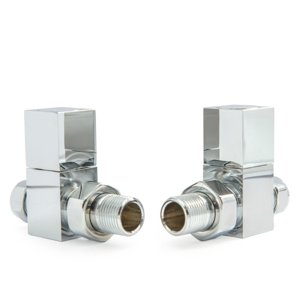 M-MAN-014-ST-C - Boxer Modern Manual Straight Chrome Radiator Valves