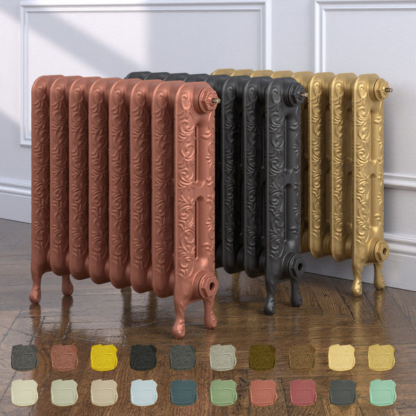 CI-CR-580-TH - Cromwell 2 Column Cast Iron Radiator H580mm x W247mm