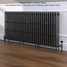 CI-RC760-30-MET-PEWTER-LS01 - Richmond 4 Column Victorian Cast Iron Radiator H760mm x W2295mm CI-RC760-30-MET-PEWTER-LS01 - Richmond 4 Column Victorian Cast Iron Radiator H760mm x W2295mm