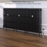 CI-RC760-30-MET-NAT-CAST-LS01 - Richmond 4 Column Victorian Cast Iron Radiator H760mm x W2295mm CI-RC760-30-MET-NAT-CAST-LS01 - Richmond 4 Column Victorian Cast Iron Radiator H760mm x W2295mm