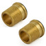 A-ADP-506-34-X2-UB-ALT00 - 3/4 inch Coupler Radiator Valve Adaptor - Unlacquered Brass (Pair) A-ADP-506-34-X2-UB-ALT00 - 3/4 inch Coupler Radiator Valve Adaptor - Unlacquered Brass (Pair)