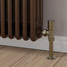 M-MAN-006-AG-AB-PIP-LS00 - Marvine Modern Manual Angled Antique Brass Radiator Valves With Sleeves M-MAN-006-AG-AB-PIP-LS00 - Marvine Modern Manual Angled Antique Brass Radiator Valves With Sleeves