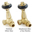 T-TRV-020-CR-UB-ALT10 - Flatford Traditional TRV Corner Unlacquered Brass Thermostatic Radiator Valves With Sleeves T-TRV-020-CR-UB-ALT10 - Flatford Traditional TRV Corner Unlacquered Brass Thermostatic Radiator Valves With Sleeves