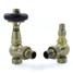 T-TRV-031-AG-AB - Ascott Traditional TRV Angled Antique Brass Radiator Valves With Sleeves T-TRV-031-AG-AB - Ascott Traditional TRV Angled Antique Brass Radiator Valves With Sleeves