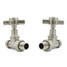 T-MAN-065-ST-SN - Winkworth Traditional Manual Straight Brushed Satin Nickel Radiator Valves With Sleeves T-MAN-065-ST-SN - Winkworth Traditional Manual Straight Brushed Satin Nickel Radiator Valves With Sleeves