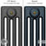 CI-RC-BLACK-001 - Richmond Black 4 Column Victorian Cast Iron Radiator H460mm x W703mm CI-RC-BLACK-001 - Richmond Black 4 Column Victorian Cast Iron Radiator H460mm x W703mm