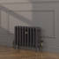 CI-RC460-BLK-FB-LS02 - Richmond Black 4 Column Victorian Cast Iron Radiator H460mm x W703mm CI-RC460-BLK-FB-LS02 - Richmond Black 4 Column Victorian Cast Iron Radiator H460mm x W703mm
