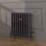 CI-RC660-BLK-FB-LS02 - Richmond Black 4 Column Victorian Cast Iron Radiator H660mm x W590mm CI-RC660-BLK-FB-LS02 - Richmond Black 4 Column Victorian Cast Iron Radiator H660mm x W590mm