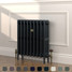 CI-RC660-BLK-TH - Richmond Black 4 Column Victorian Cast Iron Radiator H660mm x W590mm CI-RC660-BLK-TH - Richmond Black 4 Column Victorian Cast Iron Radiator H660mm x W590mm