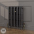 CI-RC760-BLK-FB-LS04 - Richmond Black 4 Column Victorian Cast Iron Radiator H760mm x W828mm CI-RC760-BLK-FB-LS04 - Richmond Black 4 Column Victorian Cast Iron Radiator H760mm x W828mm