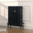 CI-RC760-BLK-LG-LS03 - Richmond Black 4 Column Victorian Cast Iron Radiator H760mm x W828mm CI-RC760-BLK-LG-LS03 - Richmond Black 4 Column Victorian Cast Iron Radiator H760mm x W828mm