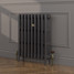CI-RC760-BLK-FB-LS02 - Richmond Black 4 Column Victorian Cast Iron Radiator H760mm x W828mm CI-RC760-BLK-FB-LS02 - Richmond Black 4 Column Victorian Cast Iron Radiator H760mm x W828mm