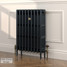 CI-RC813-BLK-LG-LS03 - Richmond Black 4 Column Victorian Cast Iron Radiator H813mm x W755mm CI-RC813-BLK-LG-LS03 - Richmond Black 4 Column Victorian Cast Iron Radiator H813mm x W755mm
