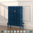 CI-RC760-BLU-TH - Richmond Blue 4 Column Victorian Cast Iron Radiator H760mm x W401mm CI-RC760-BLU-TH - Richmond Blue 4 Column Victorian Cast Iron Radiator H760mm x W401mm