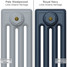 CI-RC-BLUE-015 - Richmond Blue 4 Column Victorian Cast Iron Radiator H813mm x W755mm CI-RC-BLUE-015 - Richmond Blue 4 Column Victorian Cast Iron Radiator H813mm x W755mm