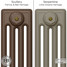 CI-RC-BROWN-006 - Richmond Brown 4 Column Victorian Cast Iron Radiator H460mm x W399mm CI-RC-BROWN-006 - Richmond Brown 4 Column Victorian Cast Iron Radiator H460mm x W399mm