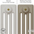 CI-RC-CREAM-026 - Richmond Cream 4 Column Victorian Cast Iron Radiator H460mm x W947mm CI-RC-CREAM-026 - Richmond Cream 4 Column Victorian Cast Iron Radiator H460mm x W947mm