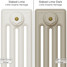 CI-RC-CREAM-029 - Richmond Cream 4 Column Victorian Cast Iron Radiator H660mm x W528mm CI-RC-CREAM-029 - Richmond Cream 4 Column Victorian Cast Iron Radiator H660mm x W528mm