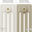 CI-RC-CREAM-028 - Richmond Cream 4 Column Victorian Cast Iron Radiator H760mm x W767mm CI-RC-CREAM-028 - Richmond Cream 4 Column Victorian Cast Iron Radiator H760mm x W767mm