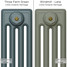 CI-RC-GREEN-028 - Richmond Green 4 Column Victorian Cast Iron Radiator H460mm x W643mm CI-RC-GREEN-028 - Richmond Green 4 Column Victorian Cast Iron Radiator H460mm x W643mm