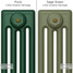 CI-RC-GREEN-026 - Richmond Green 4 Column Victorian Cast Iron Radiator H660mm x W405mm CI-RC-GREEN-026 - Richmond Green 4 Column Victorian Cast Iron Radiator H660mm x W405mm