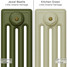 CI-RC-GREEN-020 - Richmond Green 4 Column Victorian Cast Iron Radiator H760mm x W401mm CI-RC-GREEN-020 - Richmond Green 4 Column Victorian Cast Iron Radiator H760mm x W401mm