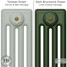 CI-RC-GREEN-014 - Richmond Green 4 Column Victorian Cast Iron Radiator H813mm x W755mm CI-RC-GREEN-014 - Richmond Green 4 Column Victorian Cast Iron Radiator H813mm x W755mm