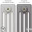 CI-RC-GREY-001 - Richmond Grey 4 Column Victorian Cast Iron Radiator H660mm x W1146mm CI-RC-GREY-001 - Richmond Grey 4 Column Victorian Cast Iron Radiator H660mm x W1146mm