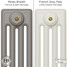 CI-RC-GREY-016 - Richmond Grey 4 Column Victorian Cast Iron Radiator H660mm x W1146mm CI-RC-GREY-016 - Richmond Grey 4 Column Victorian Cast Iron Radiator H660mm x W1146mm