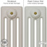 CI-RC-NEUTRAL-036 - Richmond Neutral 4 Column Victorian Cast Iron Radiator H660mm x W1146mm CI-RC-NEUTRAL-036 - Richmond Neutral 4 Column Victorian Cast Iron Radiator H660mm x W1146mm