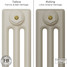 CI-SH-CREAM-025 - Shelbourne Cream 3 Column Victorian Cast Iron Radiator H450mm x W931mm CI-SH-CREAM-025 - Shelbourne Cream 3 Column Victorian Cast Iron Radiator H450mm x W931mm