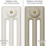 CI-SH-CREAM-029 - Shelbourne Cream 3 Column Victorian Cast Iron Radiator H745mm x W341mm CI-SH-CREAM-029 - Shelbourne Cream 3 Column Victorian Cast Iron Radiator H745mm x W341mm