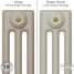 CI-SH-CREAM-010 - Shelbourne Cream 3 Column Victorian Cast Iron Radiator H745mm x W955mm CI-SH-CREAM-010 - Shelbourne Cream 3 Column Victorian Cast Iron Radiator H745mm x W955mm