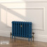 CI-SH450-BLU-LG-LS03 - Shelbourne Blue 3 Column Victorian Cast Iron Radiator H450mm x W692mm CI-SH450-BLU-LG-LS03 - Shelbourne Blue 3 Column Victorian Cast Iron Radiator H450mm x W692mm