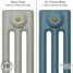 CI-SH-BLUE-001 - Shelbourne Blue 3 Column Victorian Cast Iron Radiator H450mm x W871mm CI-SH-BLUE-001 - Shelbourne Blue 3 Column Victorian Cast Iron Radiator H450mm x W871mm