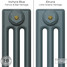 CI-SH-BLUE-006 - Shelbourne Blue 3 Column Victorian Cast Iron Radiator H450mm x W871mm CI-SH-BLUE-006 - Shelbourne Blue 3 Column Victorian Cast Iron Radiator H450mm x W871mm